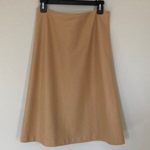 J. Crew Classic Tan Camel wool blend A-Line Skirt